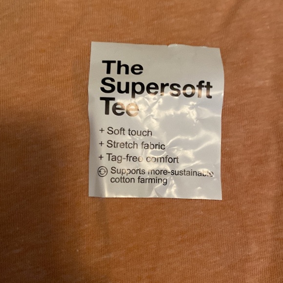 Sonoma NWT light pastel orange short sleeve super soft tee size small crewneck - Picture 3 of 4